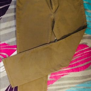 Beige slim fit stretch pants
